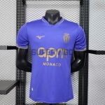 Camiseta Monaco Segunda Equipación 2025/2026 Azul/Dorado (EDICIÓN JUGADOR)