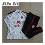 Sudadera De Entrenamiento AC Milan 2025/2026 Niño Kit Blanco/Rojo