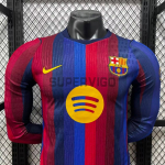 Camiseta Barcelona Primera Equipación 2026/2027 ML Rojo/Azul (EDICIÓN JUGADOR)