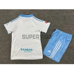 Camiseta Real Zaragoza Primera Equipación 2025/2026 Blanco/Azul Niño Kit con Parche La Liga