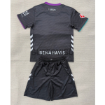 Camiseta Málaga CF Segunda Equipación 2025/2026 Negro Niño Kit