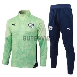 Sudadera De Entrenamiento Manchester City 2025/2026 Kit Verde Claro con Estampado