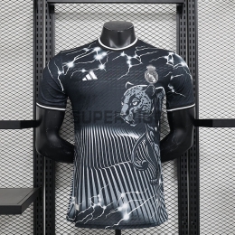 Camiseta Real Madrid 2024/2025 Negro/Blanco/Gris (EDICIÓN JUGADOR)