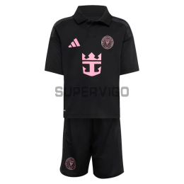 Camiseta Inter Miami Segunda Equipación 2026/2027 Negro/Rosa Niño Kit