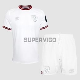 Camiseta West Ham United Segunda Equipación 2023/2024 Niño Kit