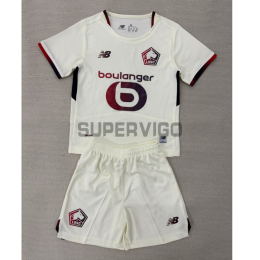 Camiseta Lille OSC Segunda Equipación 2025/2026 Beige Niño Kit