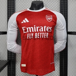 Camiseta Arsenal Primera Equipación 2025/2026 ML Rojo (EDICIÓN JUGADOR)