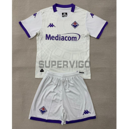 Camiseta Fiorentina Segunda Equipación 2025/2026 Blanco Niño Kit