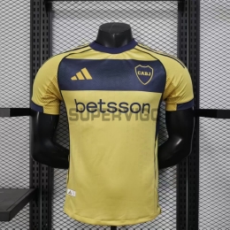 Camiseta Boca Juniors Segunda Equipación 2025/2026 Amarillo (EDICIÓN JUGADOR)