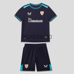 Camiseta Athletic de Bilbao Segunda Equipación 2025/2026 Azul Marino Niño Kit