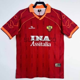 Camiseta AS Roma Primera Equipación Retro 1999/00