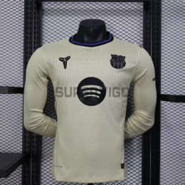 Camiseta Barcelona Segunda Equipación 2025/2026 ML Oro (EDICIÓN JUGADOR)