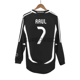 Camiseta RAUL 7 Real Madrid Segunda Equipación Retro 2006/07 ML