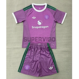 Camiseta de Portero Manchester United 2026/2027 Rosa Niño Kit