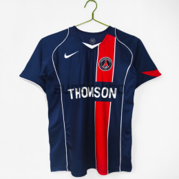 Camiseta PSG Primera Equipación Retro 2004/05 Azul/Rojo