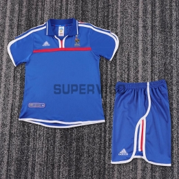 Camiseta Francia Primera Equipación Retro 2000 Niño Kit