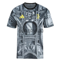 Camiseta Juventus 2025/2026 Pre-Match Gris/Negro