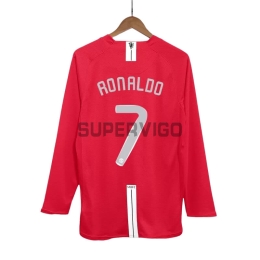 Camiseta RONALDO 7 Manchester United Primera Equipación Retro 2007/08 ML