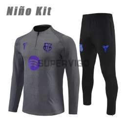 Sudadera De Entrenamiento Barcelona x Kobe Bryant 2025/2026 Niño Kit Gris