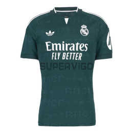 Camiseta Real Madrid Segunda Equipación 2026/2027 Verde Oscuro con Parche HP