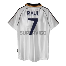 Camiseta RAUL 7 Real Madrid Primera Equipación Retro 1998/00