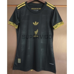 Camiseta México Tercera Equipación 2025 Negro Mujer