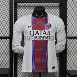 Camiseta PSG Segunda Equipación 2026/2027 ML Blanco con Dos Estrellas (EDICIÓN JUGADOR)