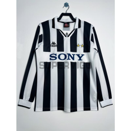 Camiseta Juventus Primera Equipación Retro 1995/97 ML Blanco/Negro