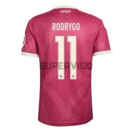 Camiseta RODRYGO 11 Real Madrid Tercera Equipación 2026/2027 Rosa con Parche HP