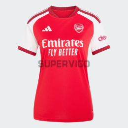 Camiseta Arsenal Primera Equipación 2026/2027 Rojo/Blanco Mujer
