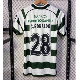 Camiseta C.RONALDO 28 Lisboa Primera Equipación Retro 2002/03