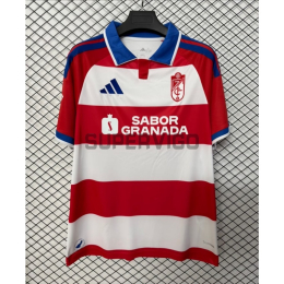 Camiseta Granada Primera Equipación 2026/2027 Rojo/Blanco con Parche La Liga