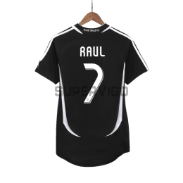 Camiseta RAUL 7 Real Madrid Segunda Equipación Retro 2006/07