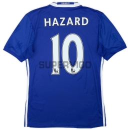 Camiseta HAZARD 10 Chelsea Primera Equipación Retro 2016/17
