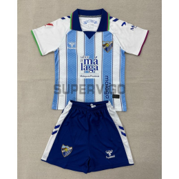 Camiseta Málaga CF Primera Equipación 2026/2027 Azul/Blanco Niño Kit