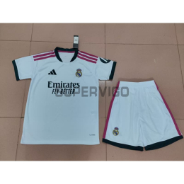Camiseta Real Madrid 2026/2027 Blanco Niño Kit con Parche HP