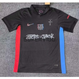 Camiseta Barcelona x Travis Scott Segunda Equipación 2024/2025 Negro