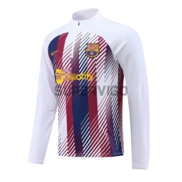 Sudadera de Entrenamiento Barcelona 2023/2024 Blanco/Azul/Rojo