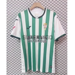 Camiseta Córdoba CF Primera Equipación 2025/2026 Verde/Blanco con Parche La Liga