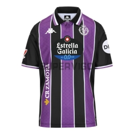 Camiseta Real Valladolid Segunda Equipación 2025/2026 Morado/Negro con Parche La Liga