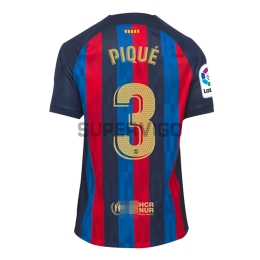 Pique 3 Barcelona Soccer Jersey Home 2022/2023