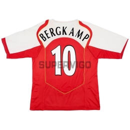 Camiseta BERGKAMP 10 Arsenal Primera Equipación Retro 2004/05