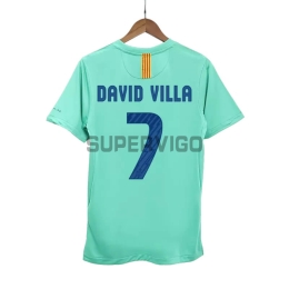Camiseta DAVID VILLA 7 Barcelona Segunda Equipación Retro 2010/11