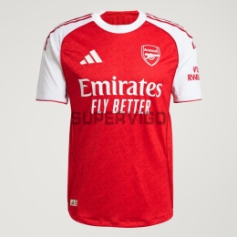 Camiseta Arsenal Primera Equipación 2025/2026 Rojo/Blanco