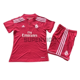 Camiseta Real Madrid Segunda Equipación Retro 14/15 Niño Kit