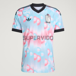Camiseta Bélgica Segunda Equipación Mundial 2026 Rosa/Azul Claro