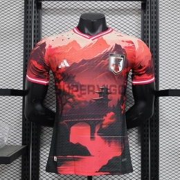 Camiseta Japón 2024 Rojo/Negro (EDICIÓN JUGADOR)