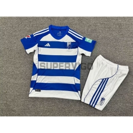 Camiseta Granada Segunda Equipación 2025/2026 Azul/Blanco Niño Kit con Parche La Liga