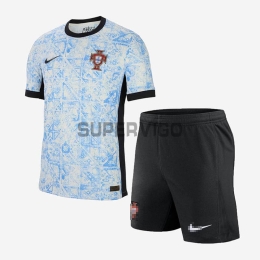 Camiseta Portugal Segunda Equipación 2024 Niño Kit