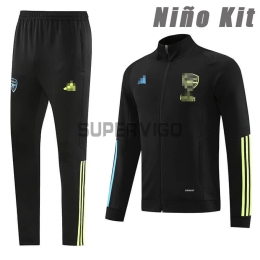 Chandal Arsenal 2023/2024 Niño Negro